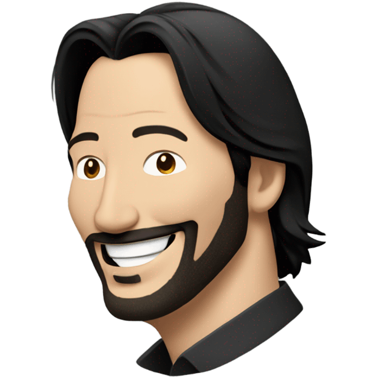 smilling keanu reeves emoji