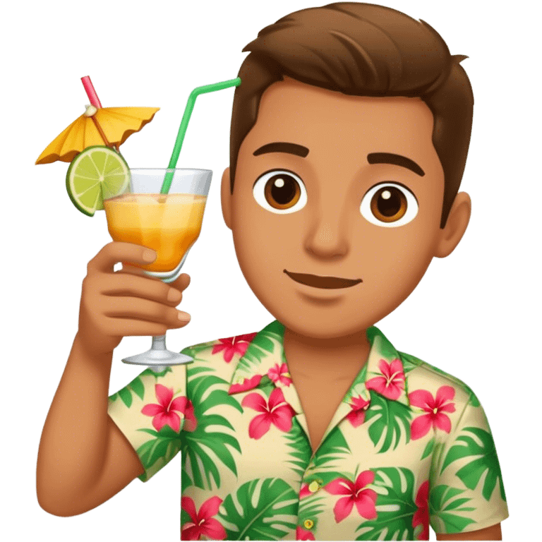 fun tropical themed emoji