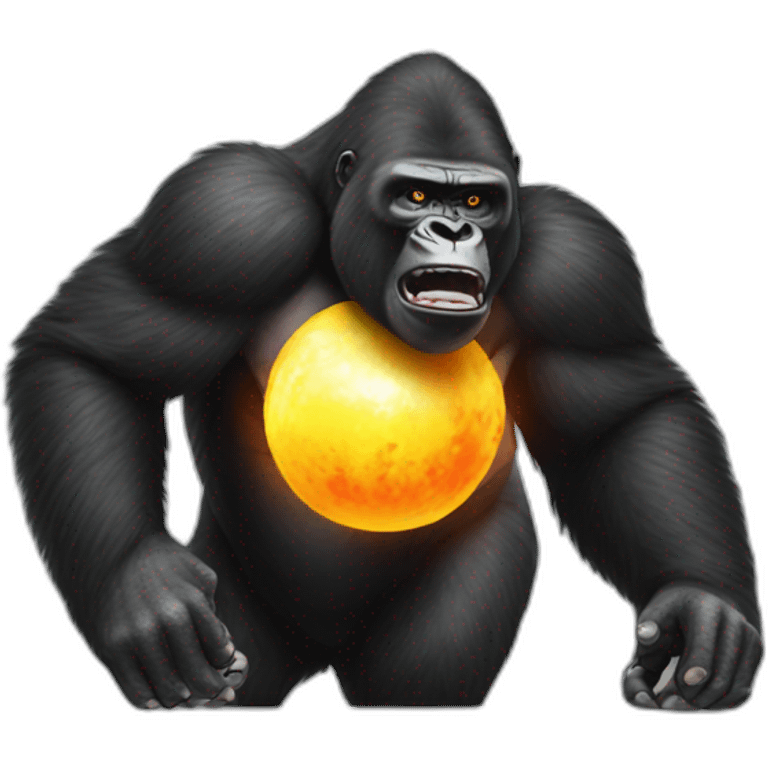 gorilla dropping bomb emoji