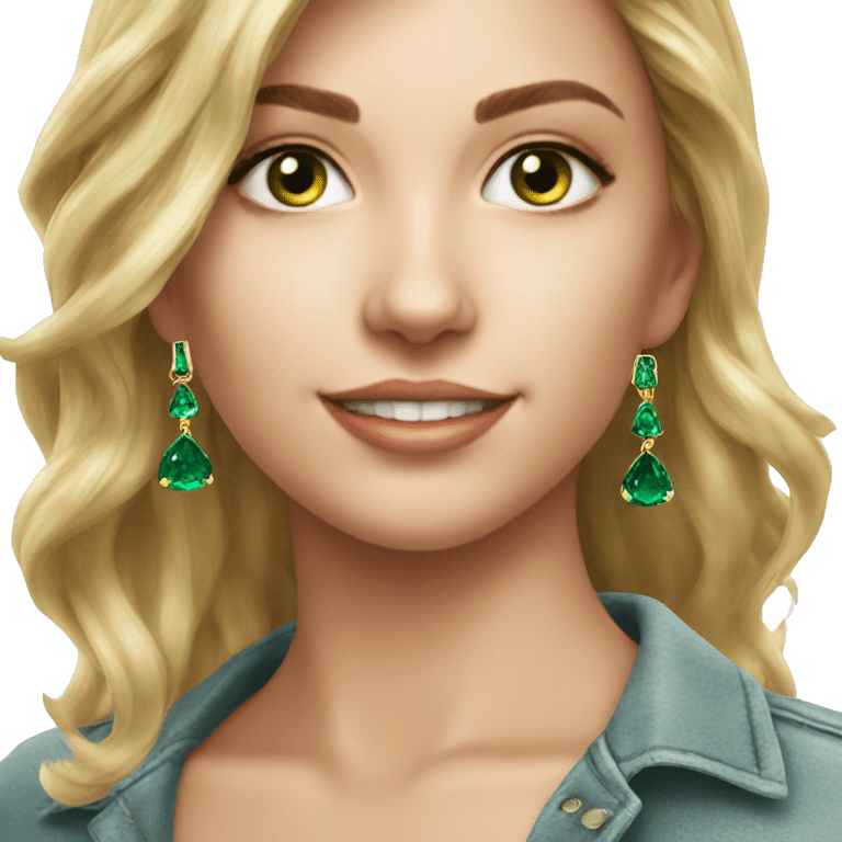 emerald earrings emoji