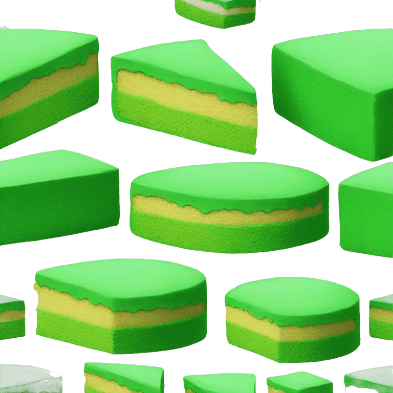 The green cake emoji