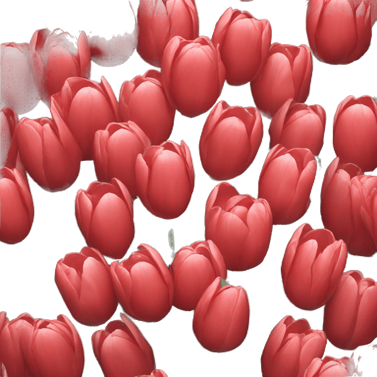 a bouquet of red tulips  emoji