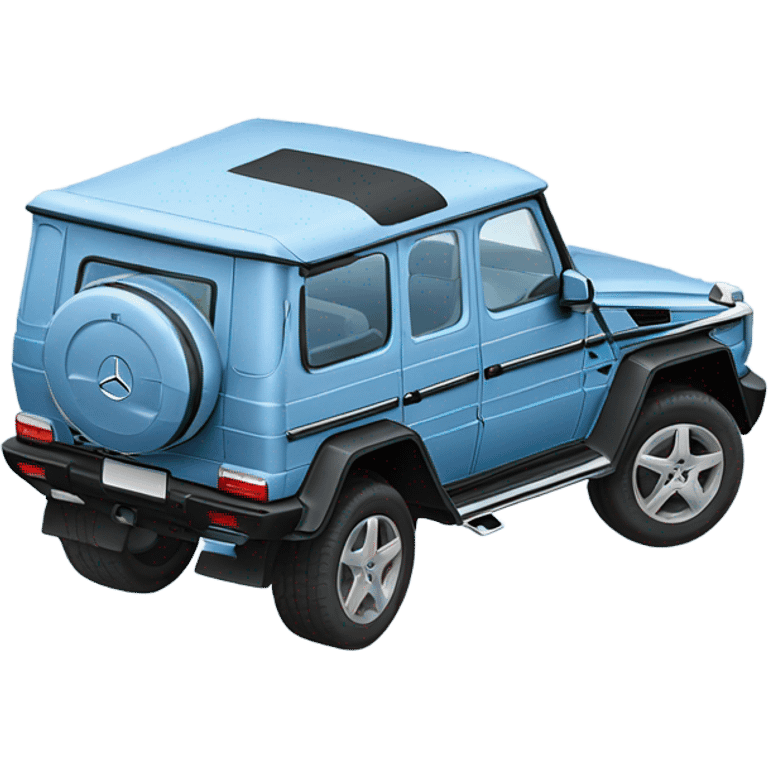 Light blue Mercedes G wagon emoji