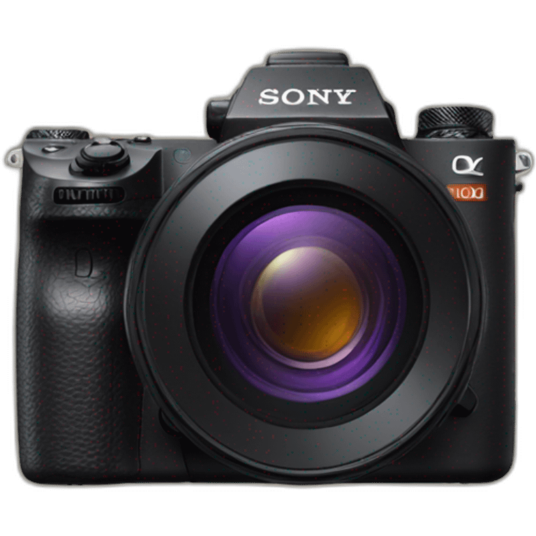 sony camera with big lens emoji