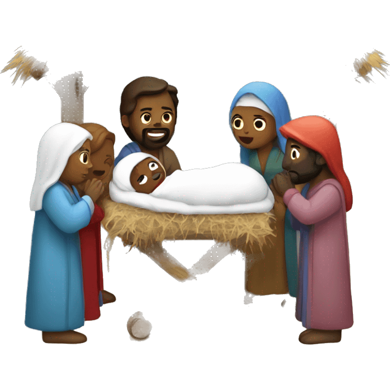 Nativity scene emoji