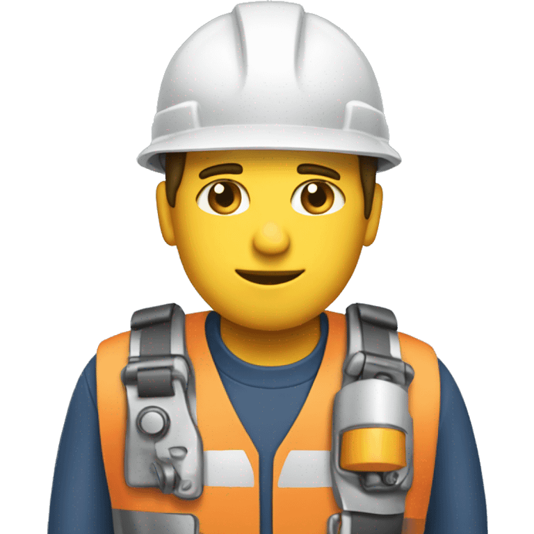 Engineer who look in his phone emoji