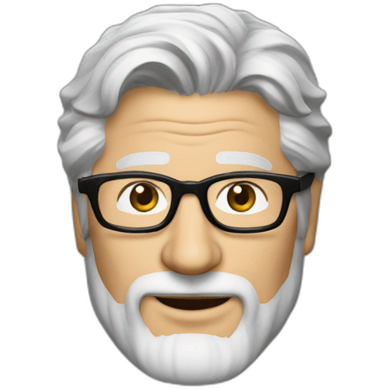 Richard Gere with beard and glasses emoji