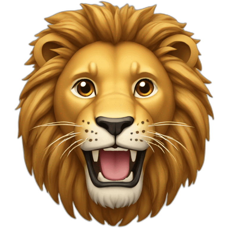 chat sur un lion emoji