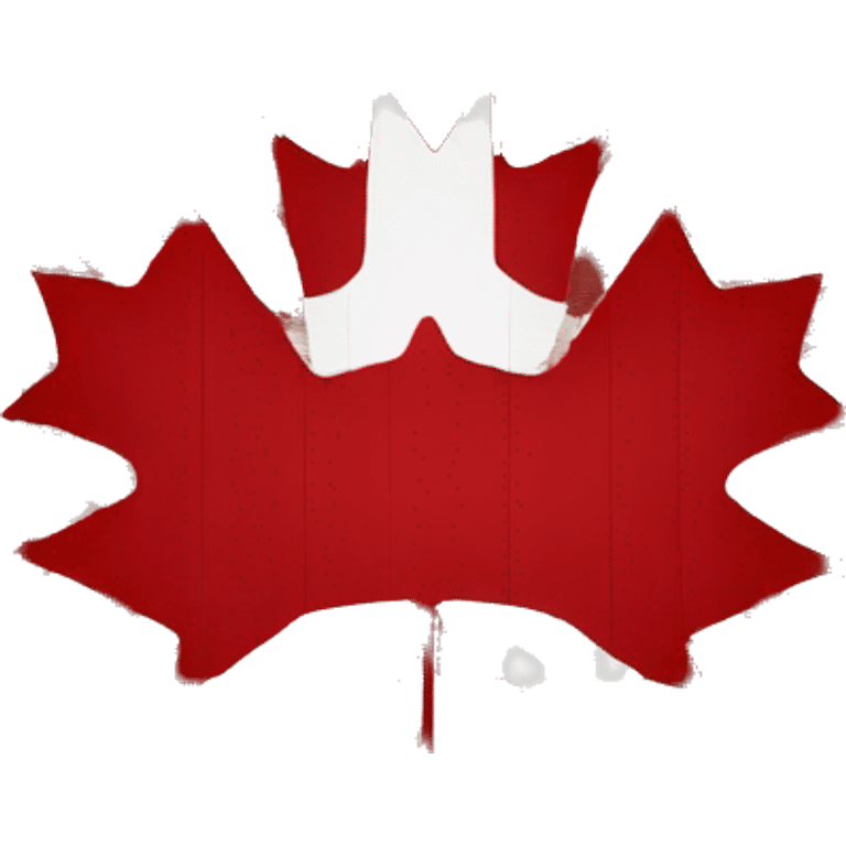 symmetrical canadian flag emoji