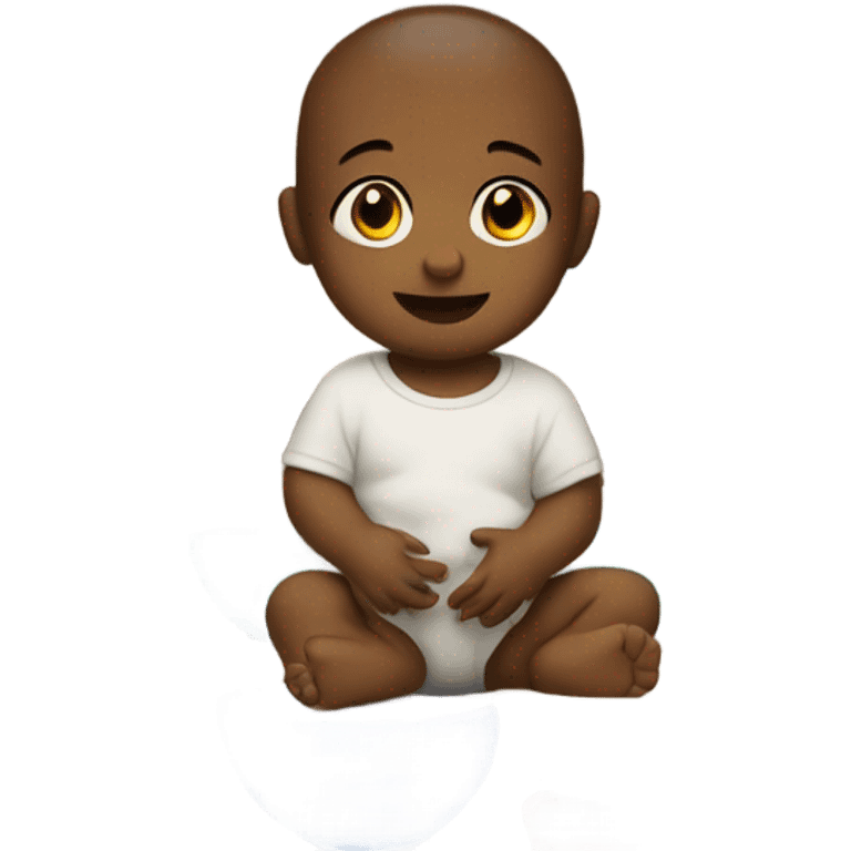 Baby with bowls emoji