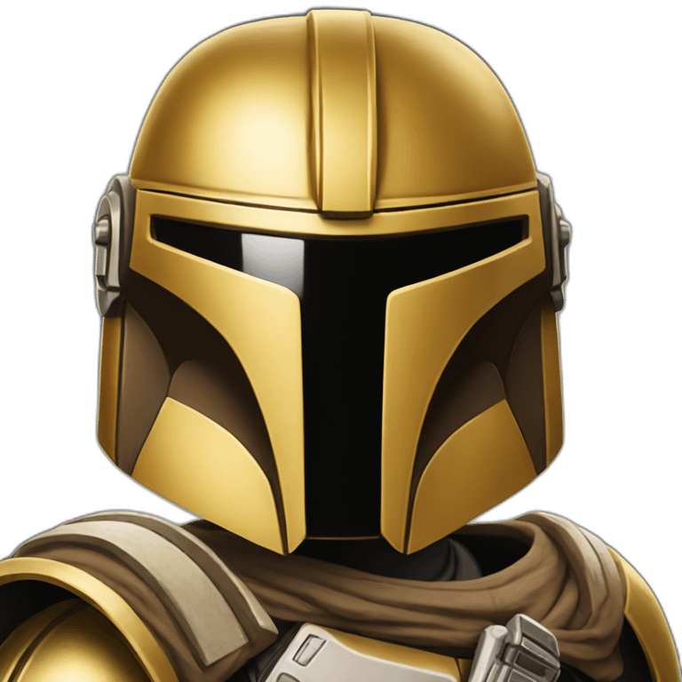 Golden Mandolorian emoji