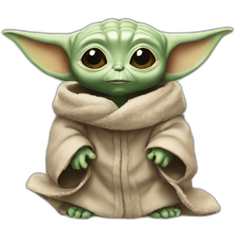 Baby Yoda play emoji