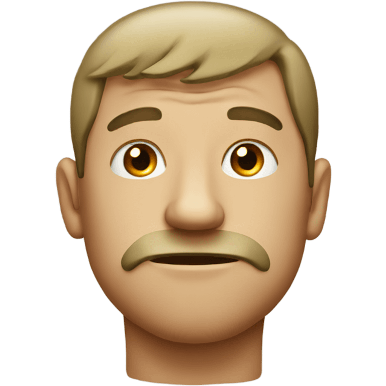 Guy with boogers out nose emoji