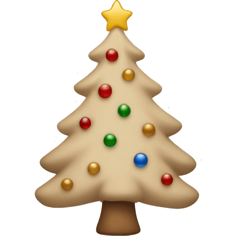 Beige Christmas tree  emoji