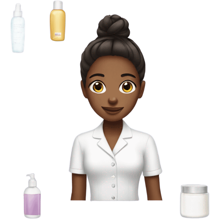 girl doing skincare emoji