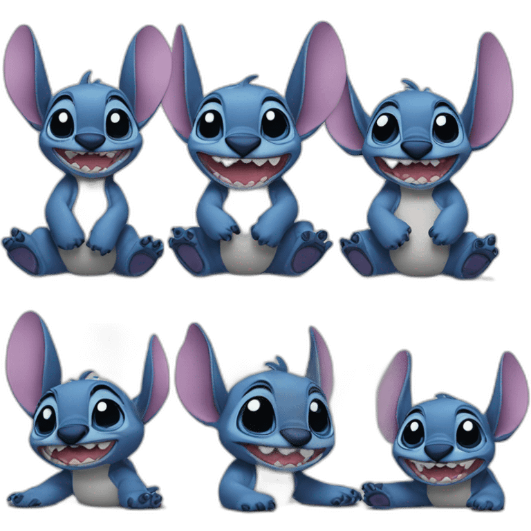 Stitch fait une photo emoji