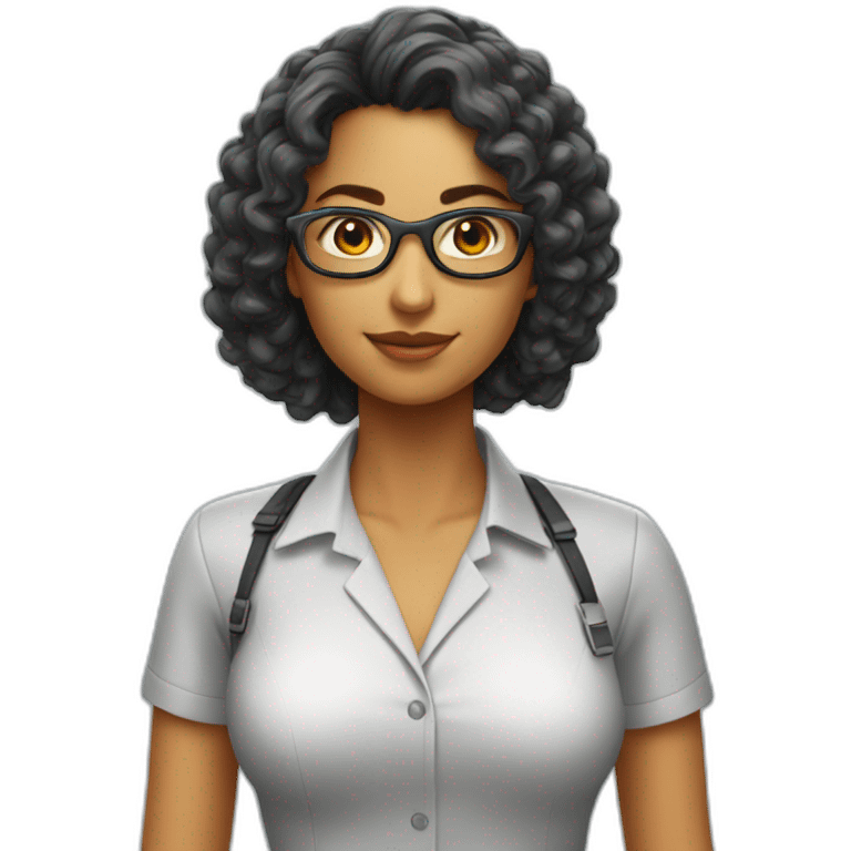 Brazilian woman prompt engineer AI enthusiast cyber emoji