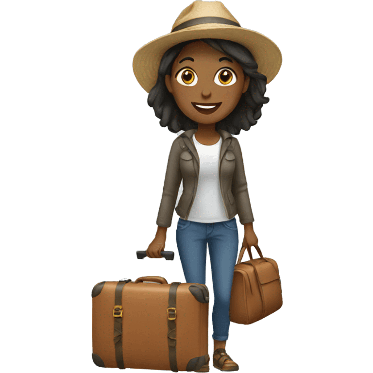 women traveler emoji