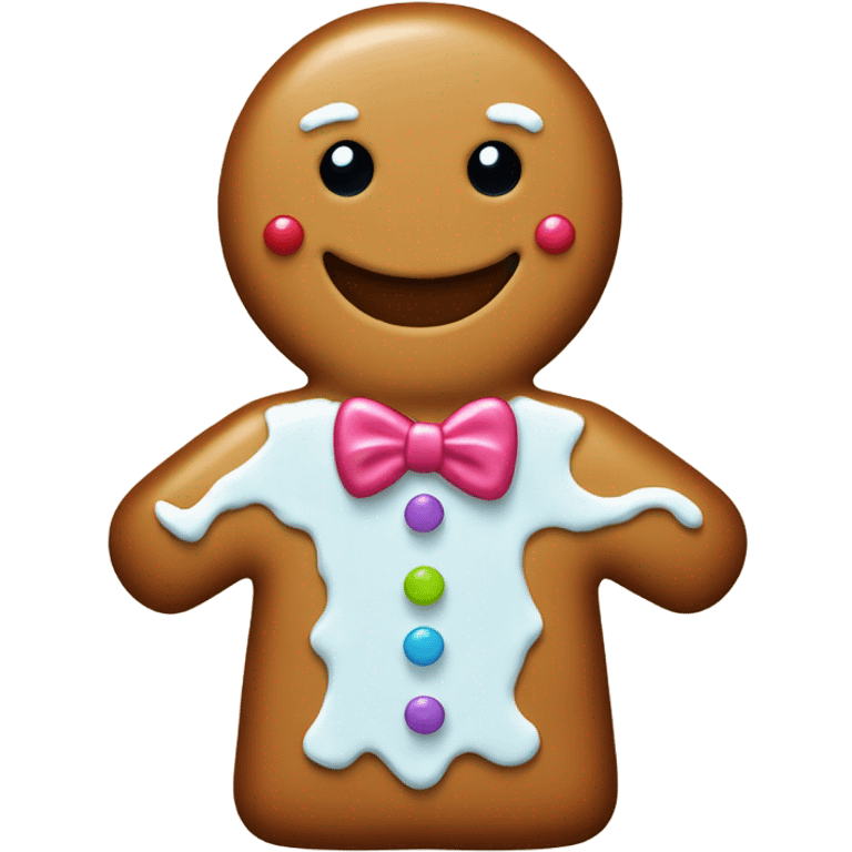 Gingerbread man emoji