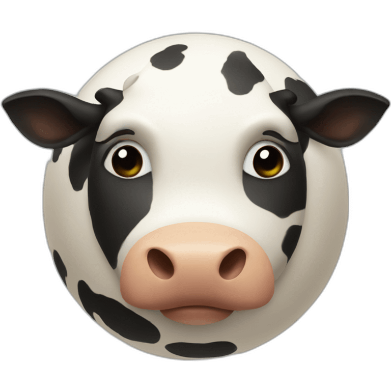 a spherical cow emoji