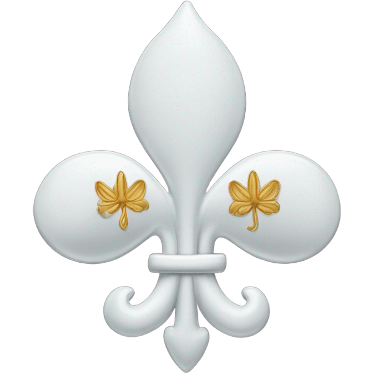 Caduceu de Hermes com uma flor-de-lis emoji