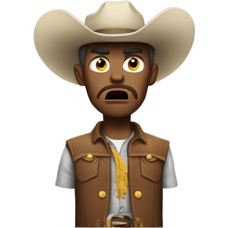 Angry cowboy emoji