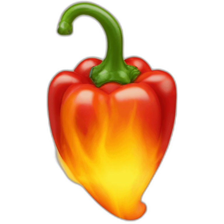 pepper in flames emoji