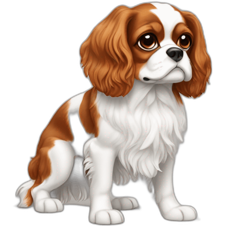 cavalier king-charles tricolore emoji