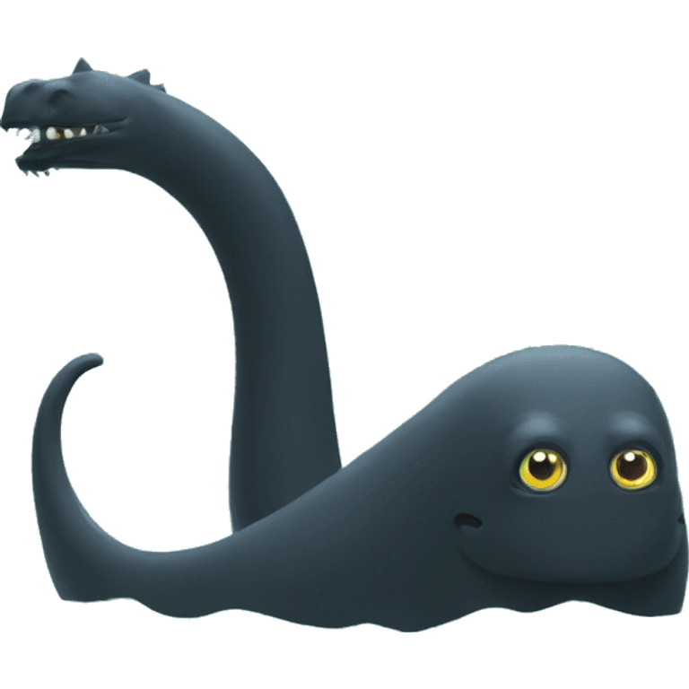 Black Loch Ness monster  emoji