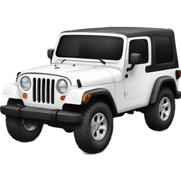 Jeep cherroky black and white emoji