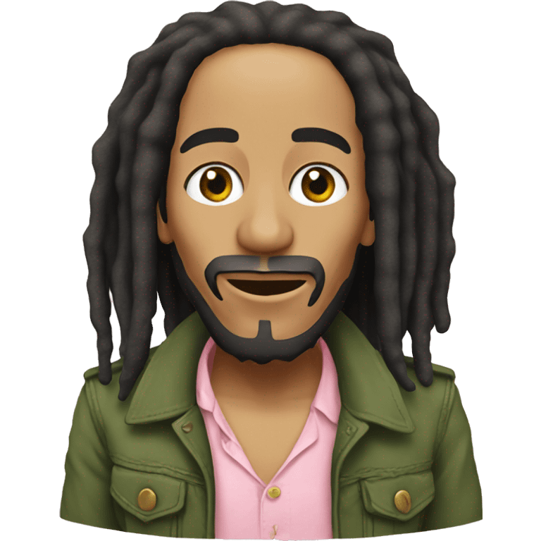 Bob Marley pink emoji