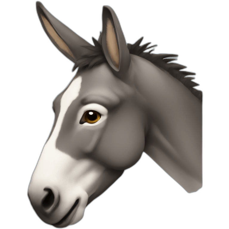 donkey body human head emoji