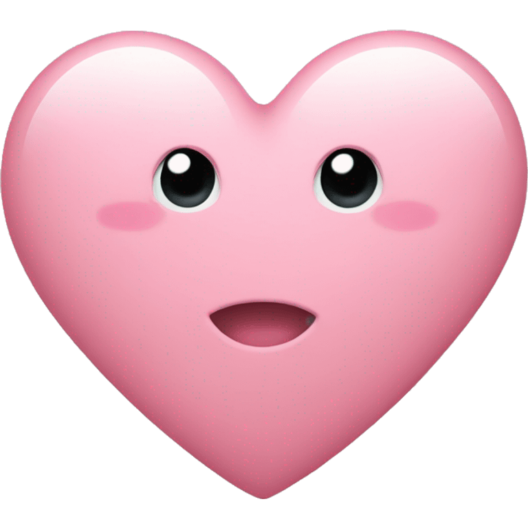 Light pink heart emoji