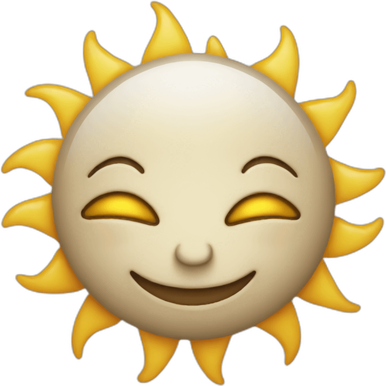 Sun smiling emoji