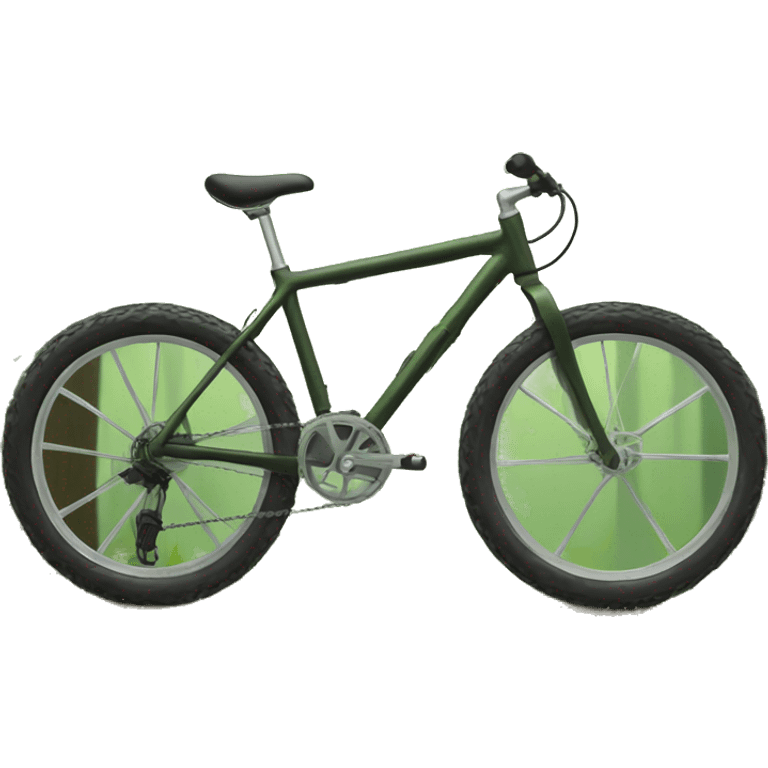 Bike in forest  emoji