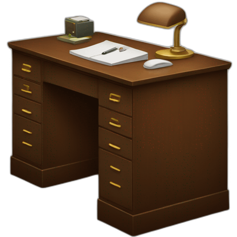 Neat desk emoji