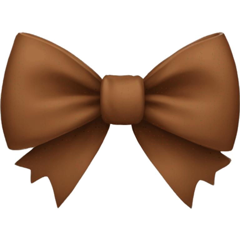 Brown bow emoji