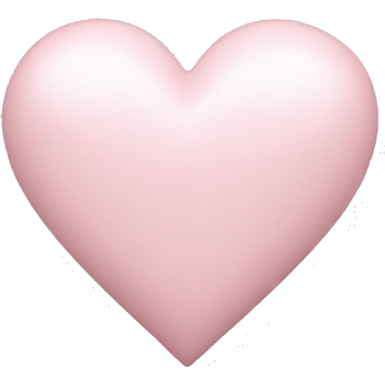 Monochrome light pink heart  emoji