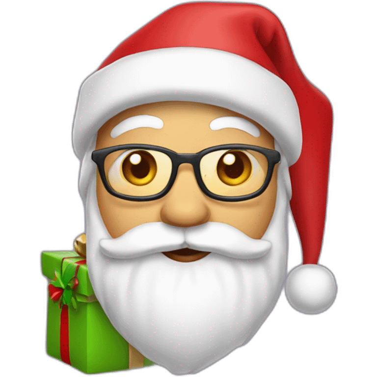 santa cluse with gift sack emoji