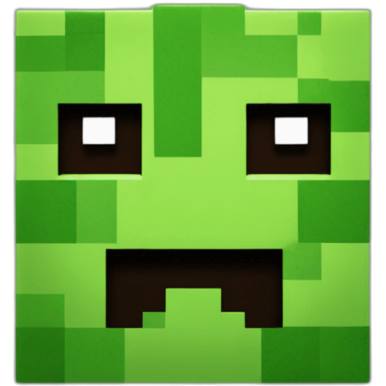 Minecraft Creeper head emoji