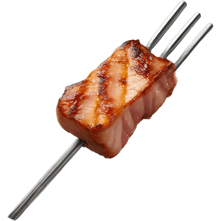 Pork on a fork emoji