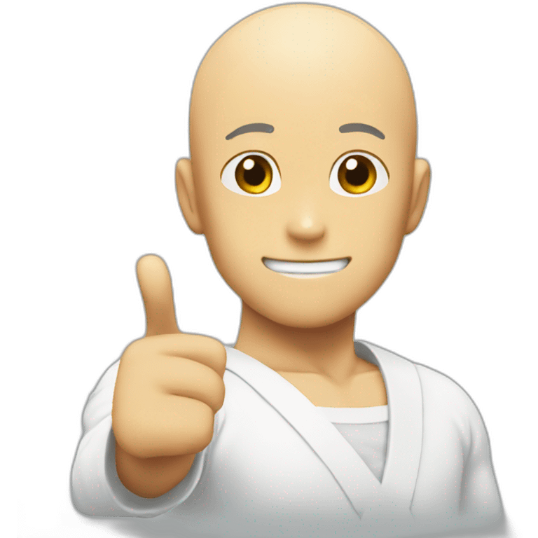 Saitama saying OK emoji