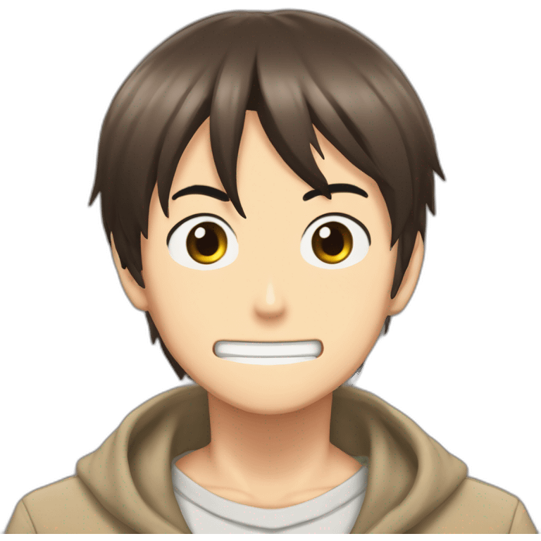 Eren jaeger doing shinzo wo sasageyo  emoji