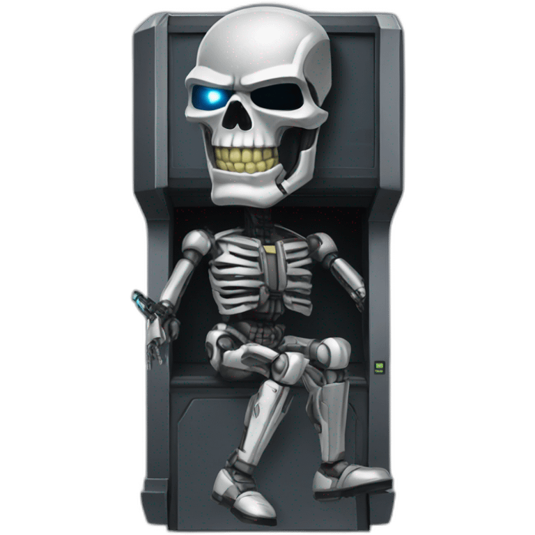 arcade cabinet terminator emoji