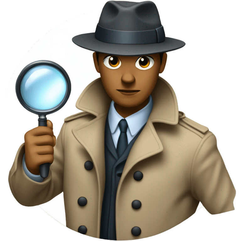 Detective with a magnifying glass emoji