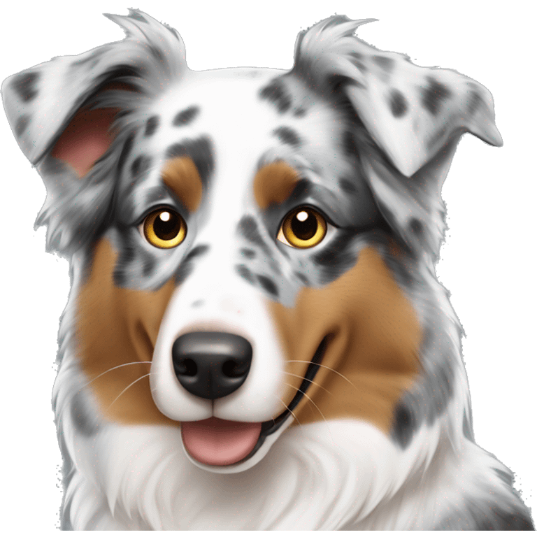 Australian shepherd blue merle emoji