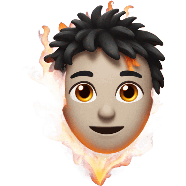 black heart with flames  emoji