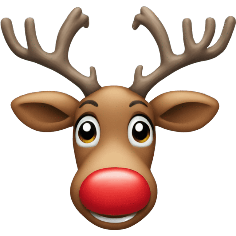 Red Nose Reindeer emoji