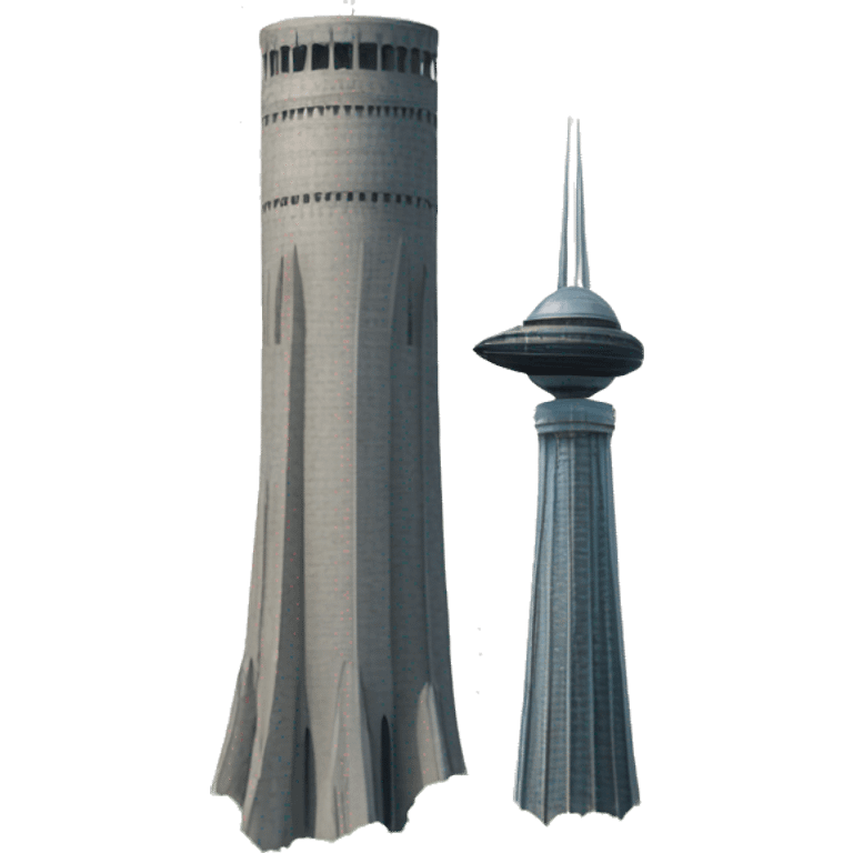 two towers and plane emoji