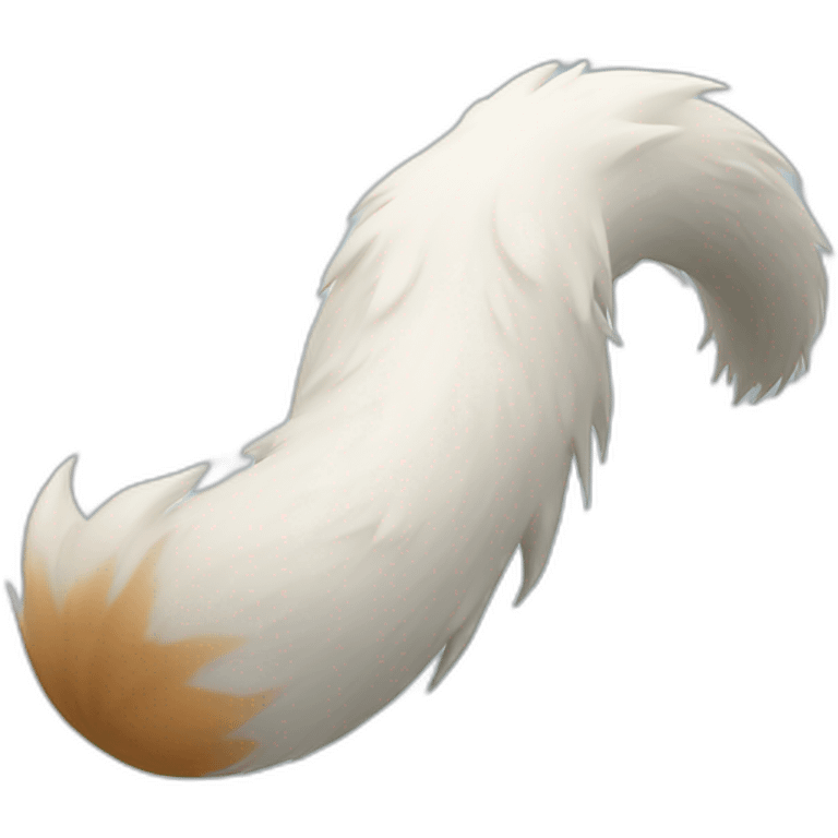 snow fox tail emoji